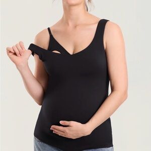 Momanda V Neck Nursing Tank Top - M